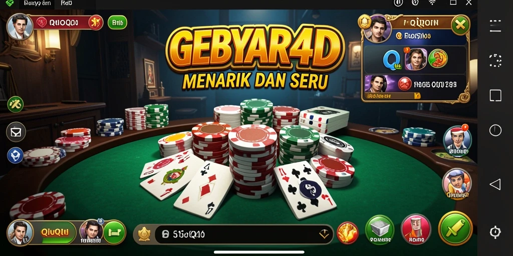 Tampilan gameplay GEBYAR4D yang seru dan menarik.