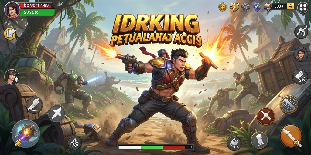 Tangkapan layar permainan IDRKING menampilkan aksi mendebarkan dari pertarungan epic.