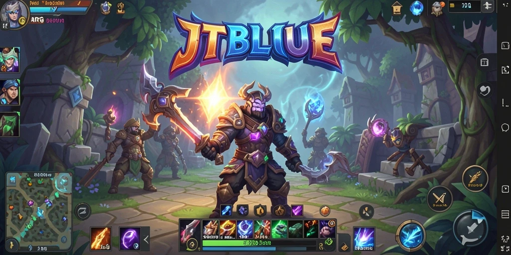 Tampilan gameplay JTBLUE yang intens dan menantang di dunia ARPG.