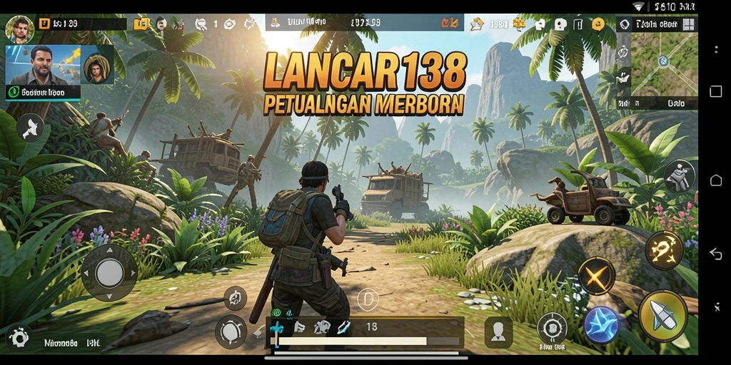 Tampilan gameplay LANCAR138 dengan petualangan seru di dunia terbuka.
