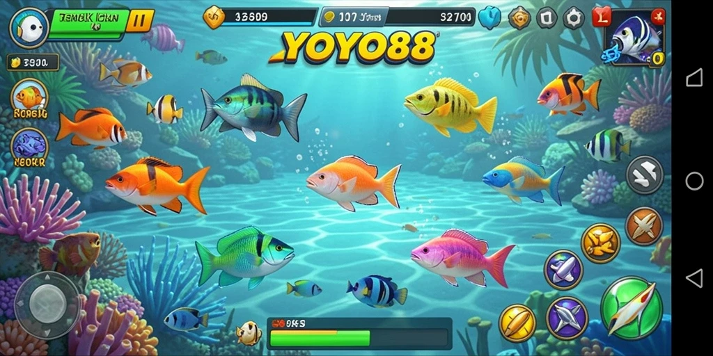 Tangkapan ikan yang seru dalam gameplay YOYO88.